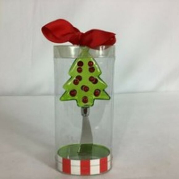 Mudd Pie New In Package Whimsical Christmas Holiday Tree Pate Cheese Knife Gift - Picture 1 of 9